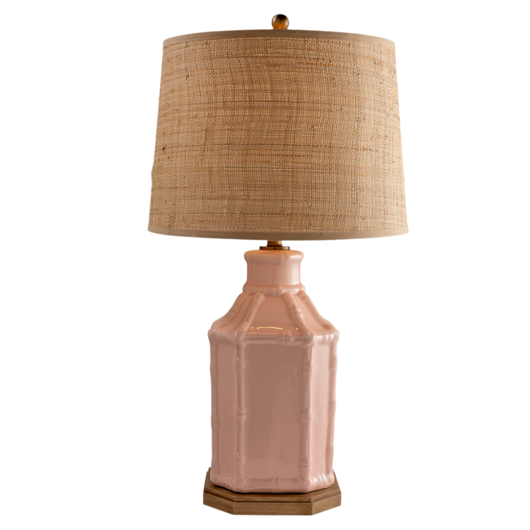 Amelia Pink Lamp - Modern LED Night Light for Bedroom, Nursery & Kids Room - Soft Glow, Energy Efficient & Stylish Decor