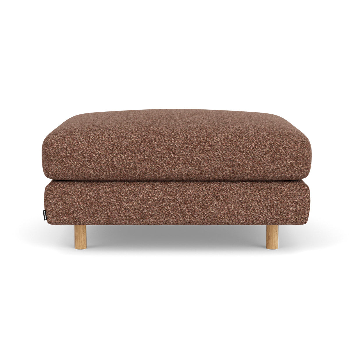 Stylish Dylan Boucle Ottoman - Modern Footrest & Accent Chair for Living Room, Bedroom, or Office - Soft & Durable Upholstered Pouf with Non-Slip Bottom