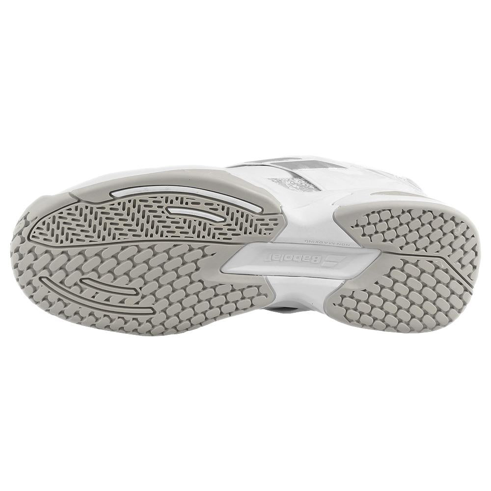 Babolat Junior Propulse AC Wimbledon White/Silver Tennis Shoes - Kids' Lightweight Performance Sneakers for Court Play & Training