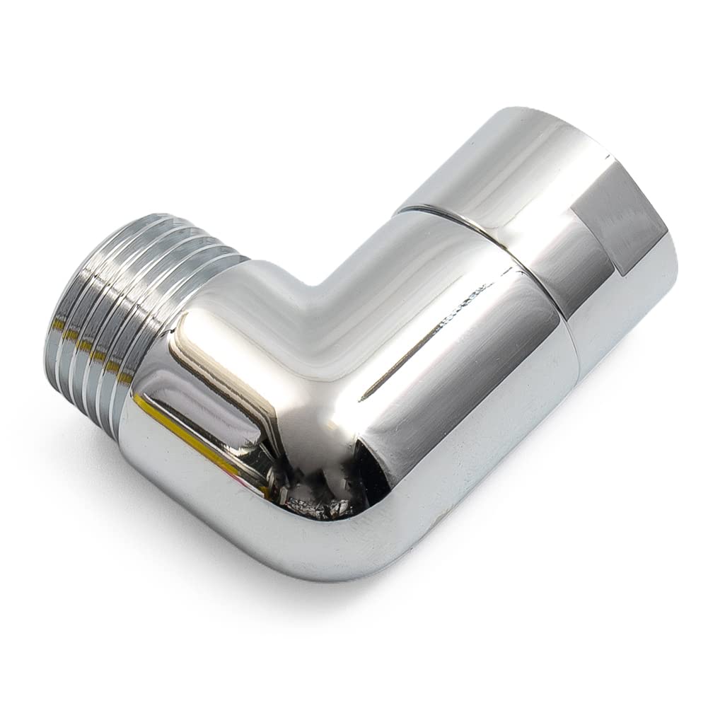 90 Degree Shower Head Elbow Adapter - Adjustable Shower Extension for Easy Installation - Perfect for Bathroom, RV & Tight Spaces