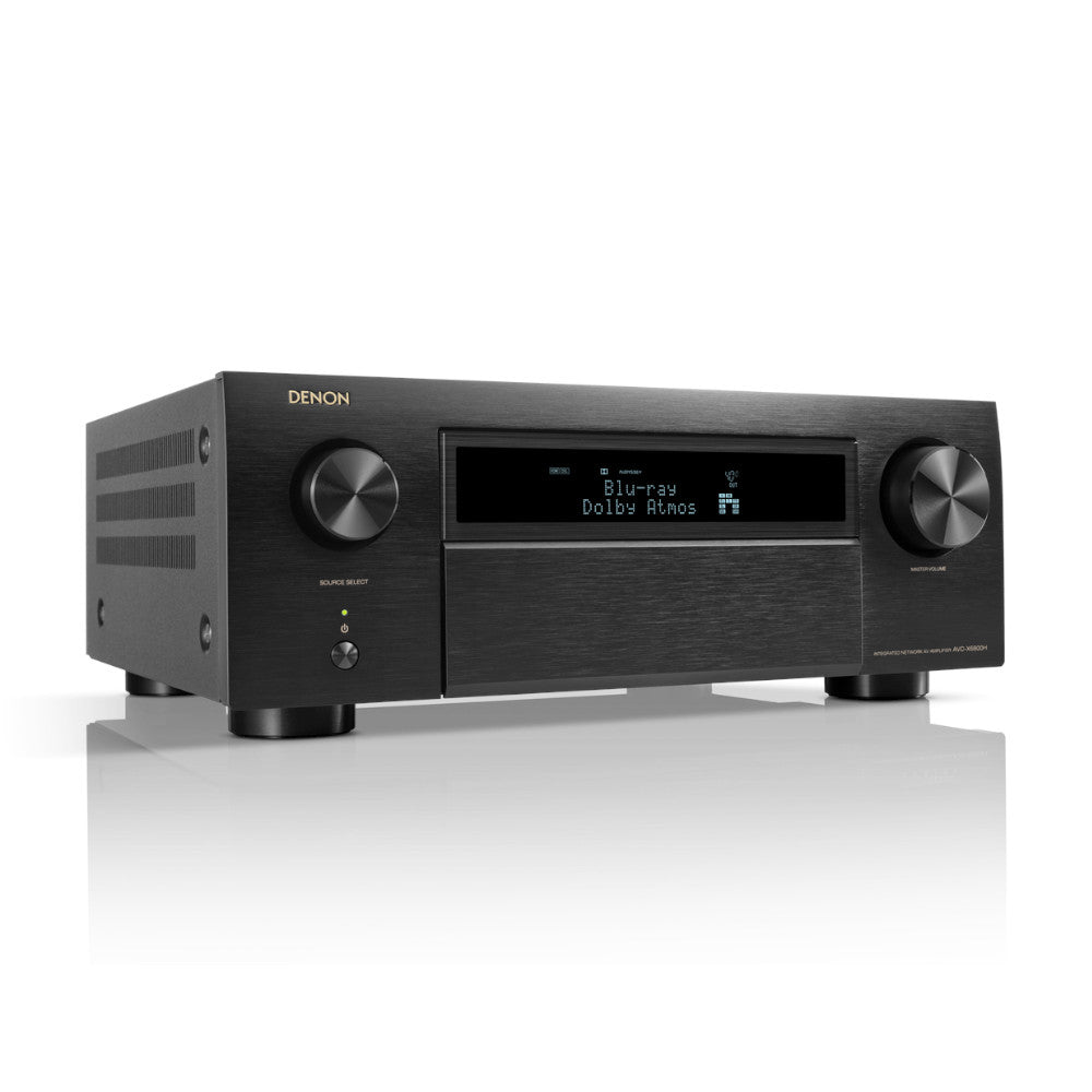 Denon AVC X6800H 11.4 Channel 8K AV Receiver - Premium Home Theater Audio System for Movies, Music & Gaming | Dolby Atmos & DTS:X Support | 4K/120Hz & 8K/60Hz Passthrough | Perfect for Home Entertainment & Smart TV Setup