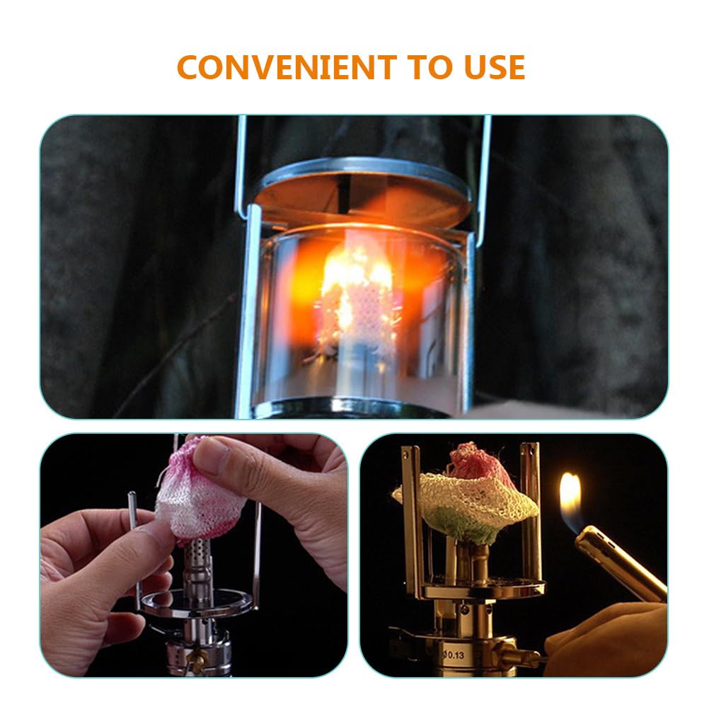 12-Pack Light Yarn Propane Lamp Mantles - Premium Lantern Accessories for Gas Lights & Oil Lamps - Durable Outdoor Camping Gear for Tents, Hiking, and Emergency Preparedness