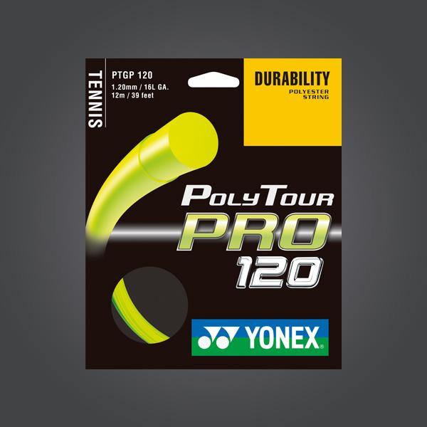 Yonex Polytour Pro 120 Tennis Strings - High Performance Polyester String for Power & Control - Perfect for Competitive Players & Tournament Play