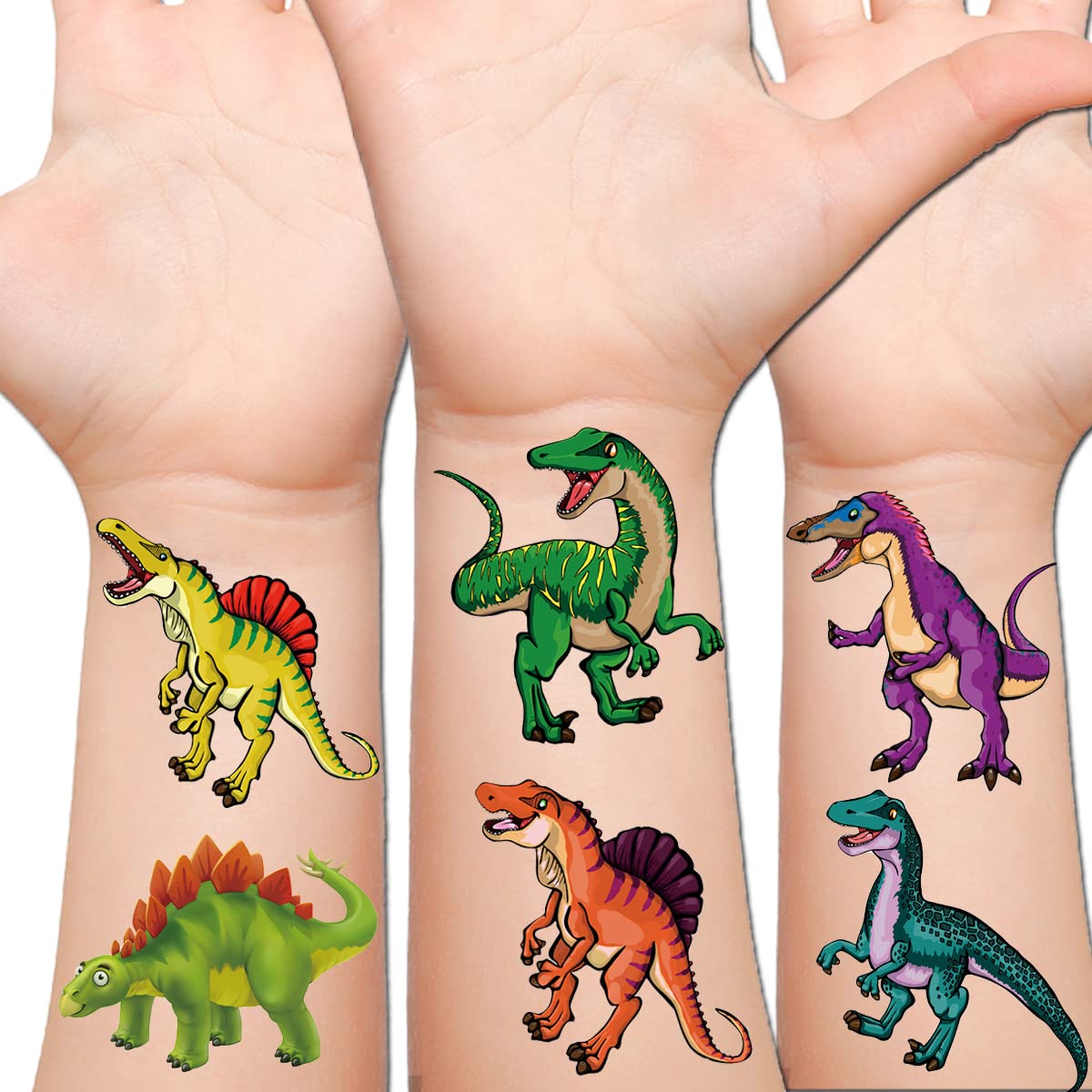 40 Sheets Cool Dinosaur Temporary Tattoos for Kids - Boys Birthday Party Favors, Baby Shower Supplies, Dinosaur Theme Party Decorations - Perfect for Birthday Gifts, Goodie Bags, and Kids' Dinosaur Costume Accessories