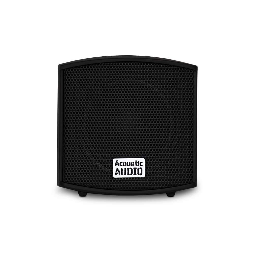 Acoustic Audio AA321B 1000W 5-Piece Mountable Indoor Speaker System - Black (AA321B-5S) | Perfect for Home Theater, Gaming & Background Music
