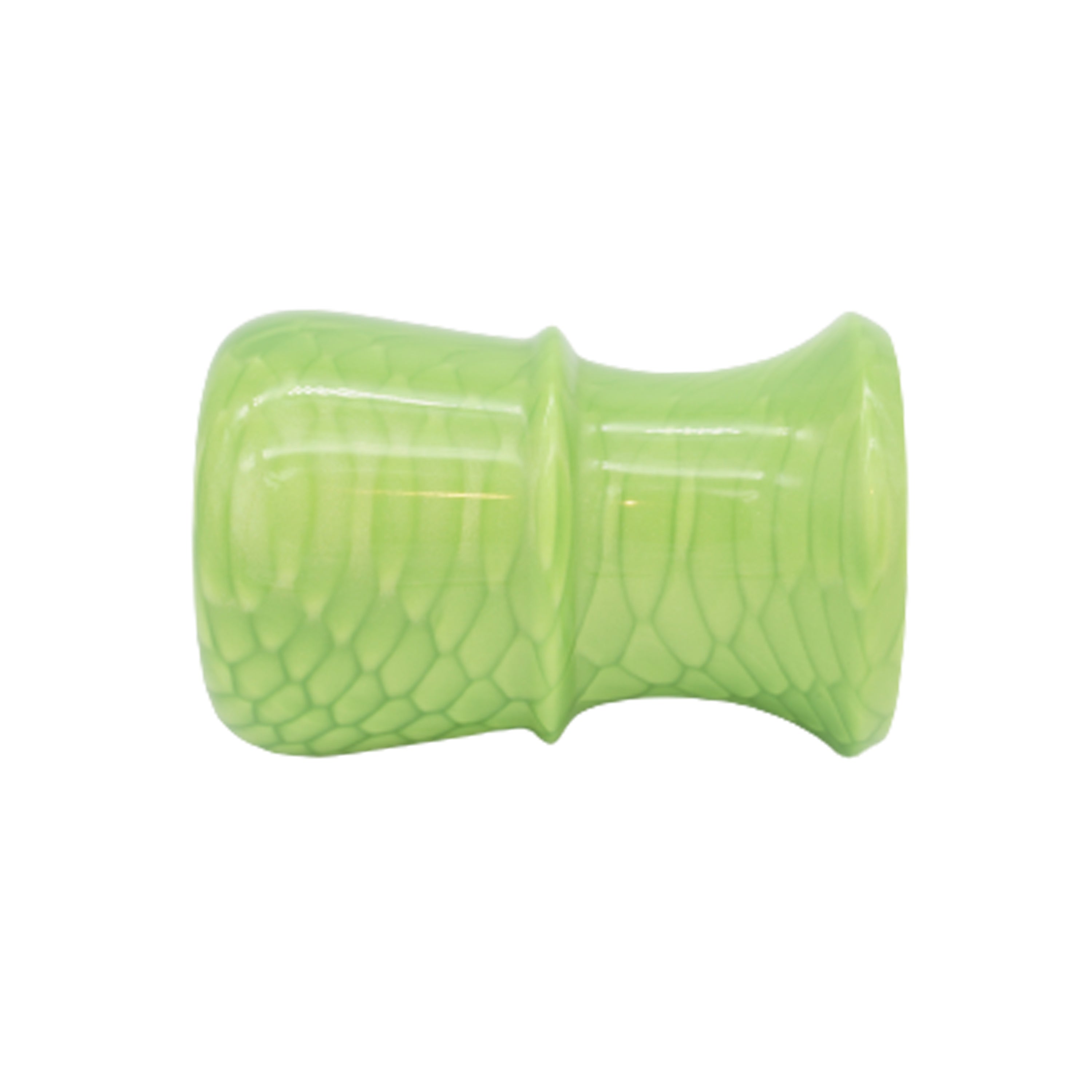 Premium Handmade Green Snakeskin Shaving Brush Handle - Fits 24mm & 26mm Knots - Perfect for Wet Shaving & Grooming Gifts for Men
