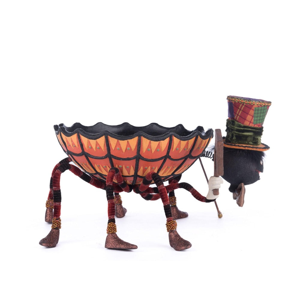 Broomstick Acres Halloween Spider Candy Dish by Katherine's Collection - Perfect for Spooky Party Decor & Trick-or-Treat Treats