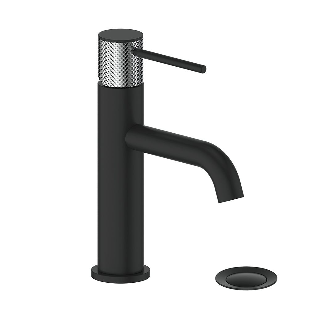 VOGT DRAVA BF.DA.1001 Single Hole Bathroom Faucet with Pop-Up Drain - Perfect for Modern Vanities and Small Space Bathrooms