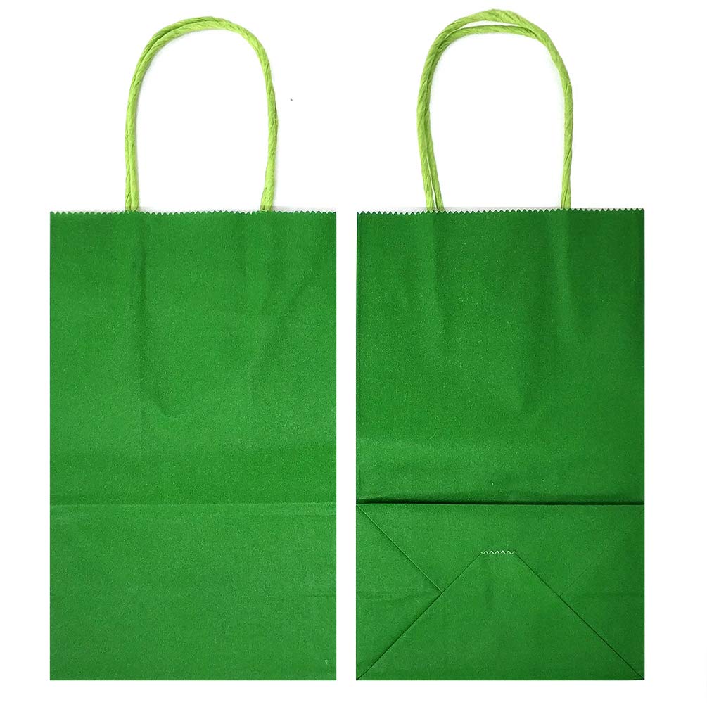 AZOWA 50-Pack Small Kraft Paper Gift Bags with Handles - 4