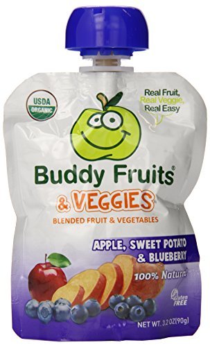 Organic Blueberry Sweet Potato & Apple Dog Treats - All-Natural, Grain-Free, Healthy Snacks for Dogs - Perfect for Training, Rewards & Dental Health