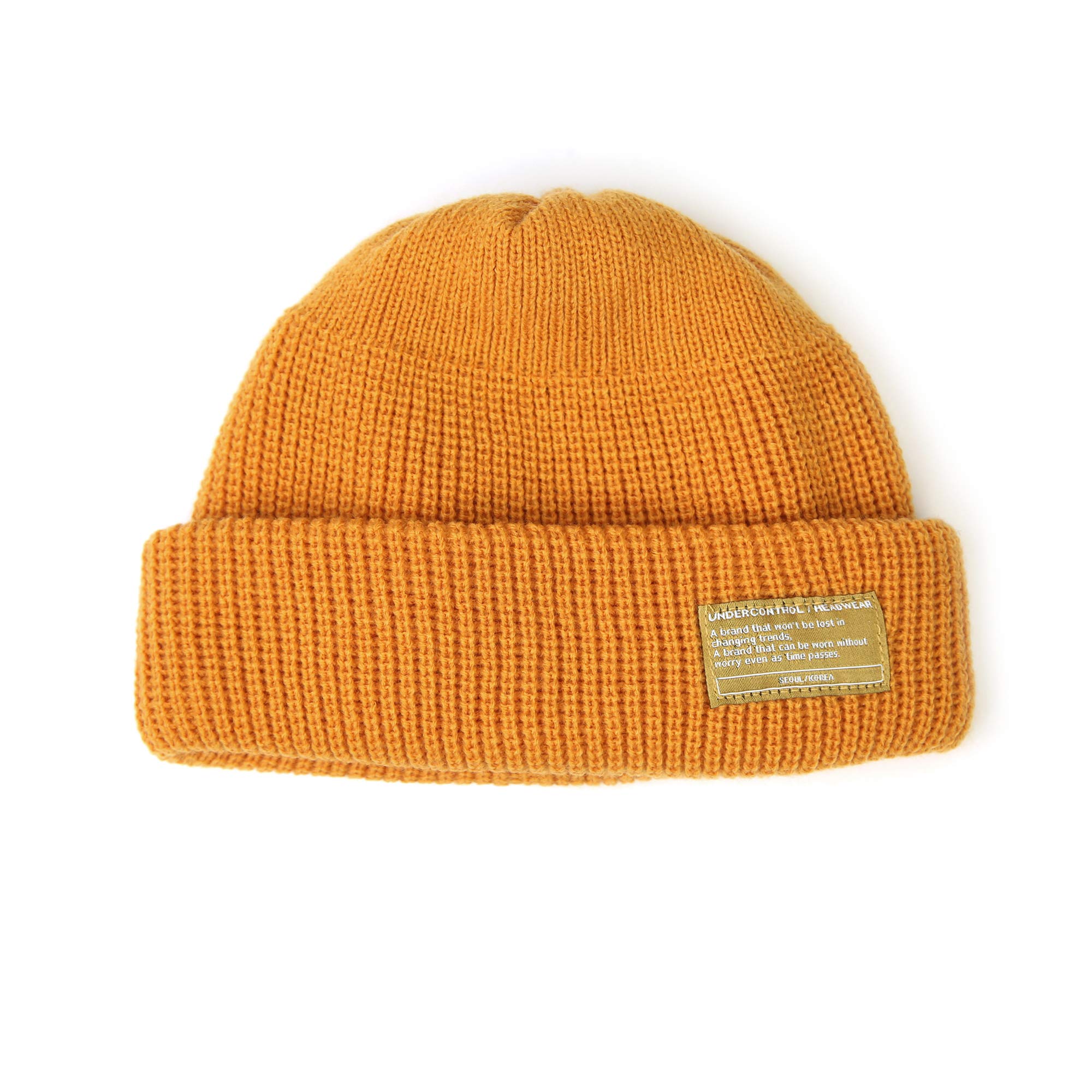 UNDERCONTROL Winter Beanie Hat for Men & Women - Unisex Fisherman Skull Cap, Roll-Up Watch Cap, Plain Docker Style - Warm Knit Hat for Outdoor Activities, Fishing, Skiing, and Winter Sports
