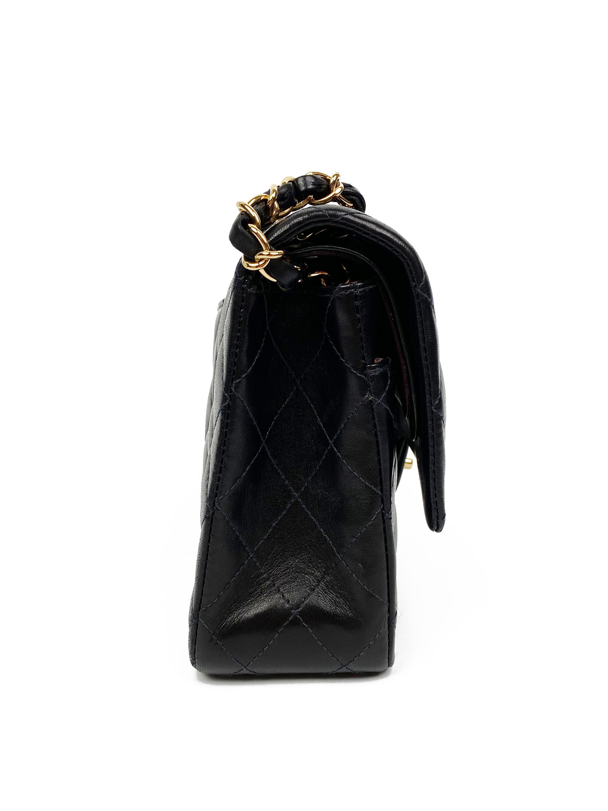 Chanel Medium Black Lambskin Classic Flap Bag - Luxury Designer Handbag for Women | Perfect for Evening Events, Date Nights & Special Occasions