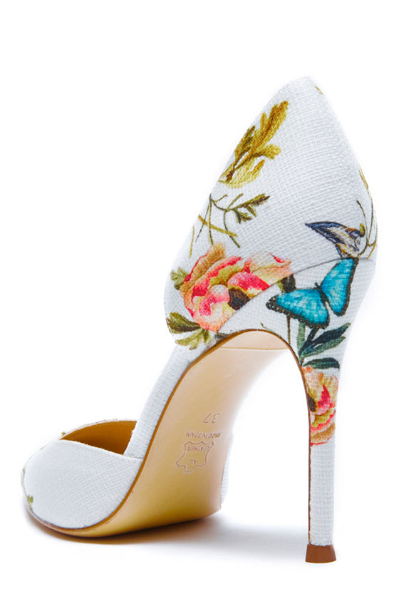 Shannon Tuileries Printed Women's Pumps - Elegant Floral Heels for Office, Party & Wedding | Comfortable Dress Shoes for Women