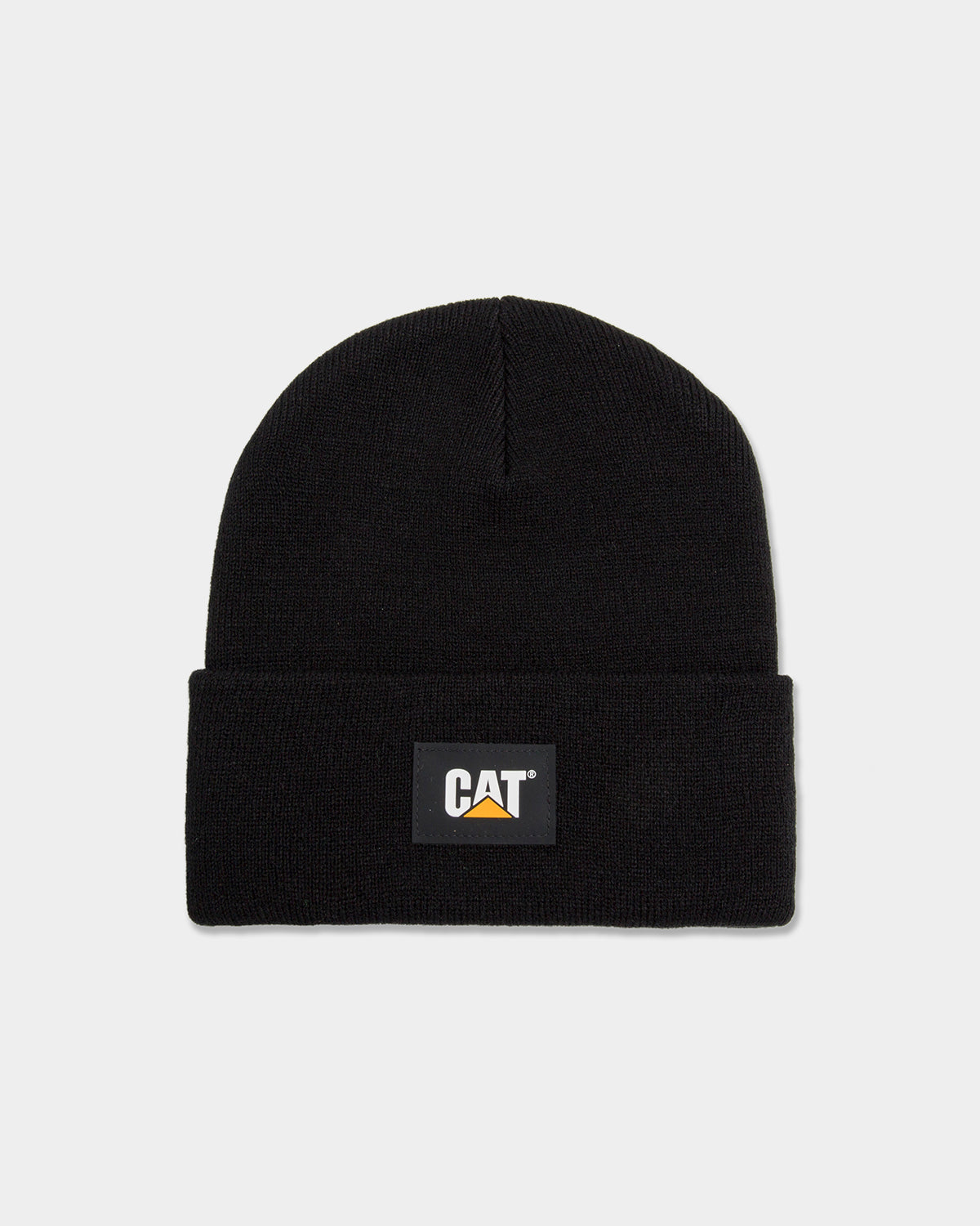CAT LABEL CUFF BEANIE - Warm Knit Winter Hat for Men & Women - Perfect for Cold Weather, Outdoor Activities, and Street Fashion