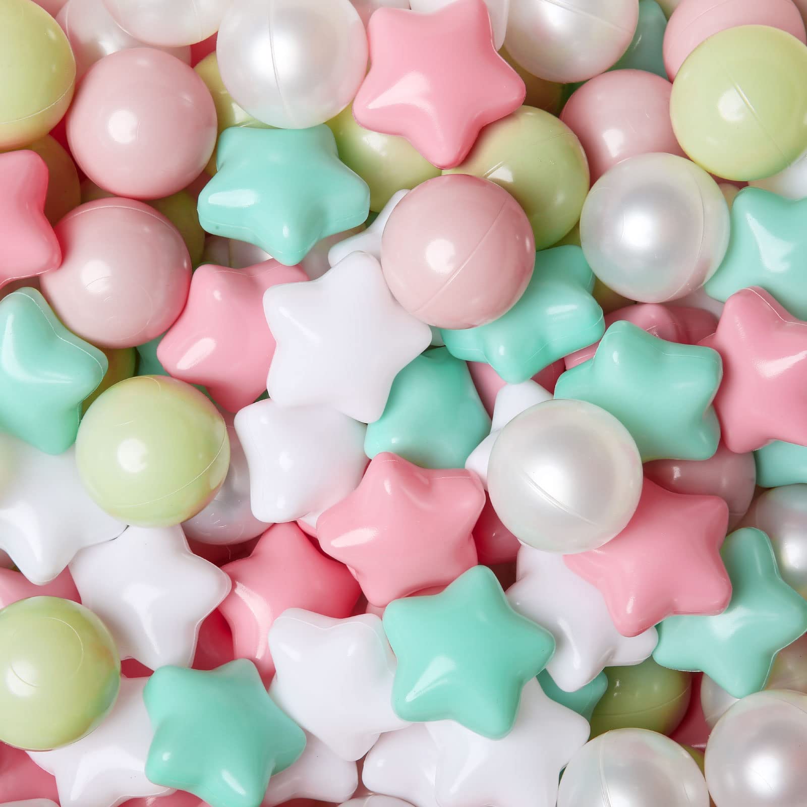 Non-Toxic 2.2-Inch Crush Proof Play Balls for Toddlers - Pack of 50/100/200 | BPA-Free, Phthalate-Free Plastic Ball Pit Balls | Safe for Indoor Play, Kids Parties & Sensory Play