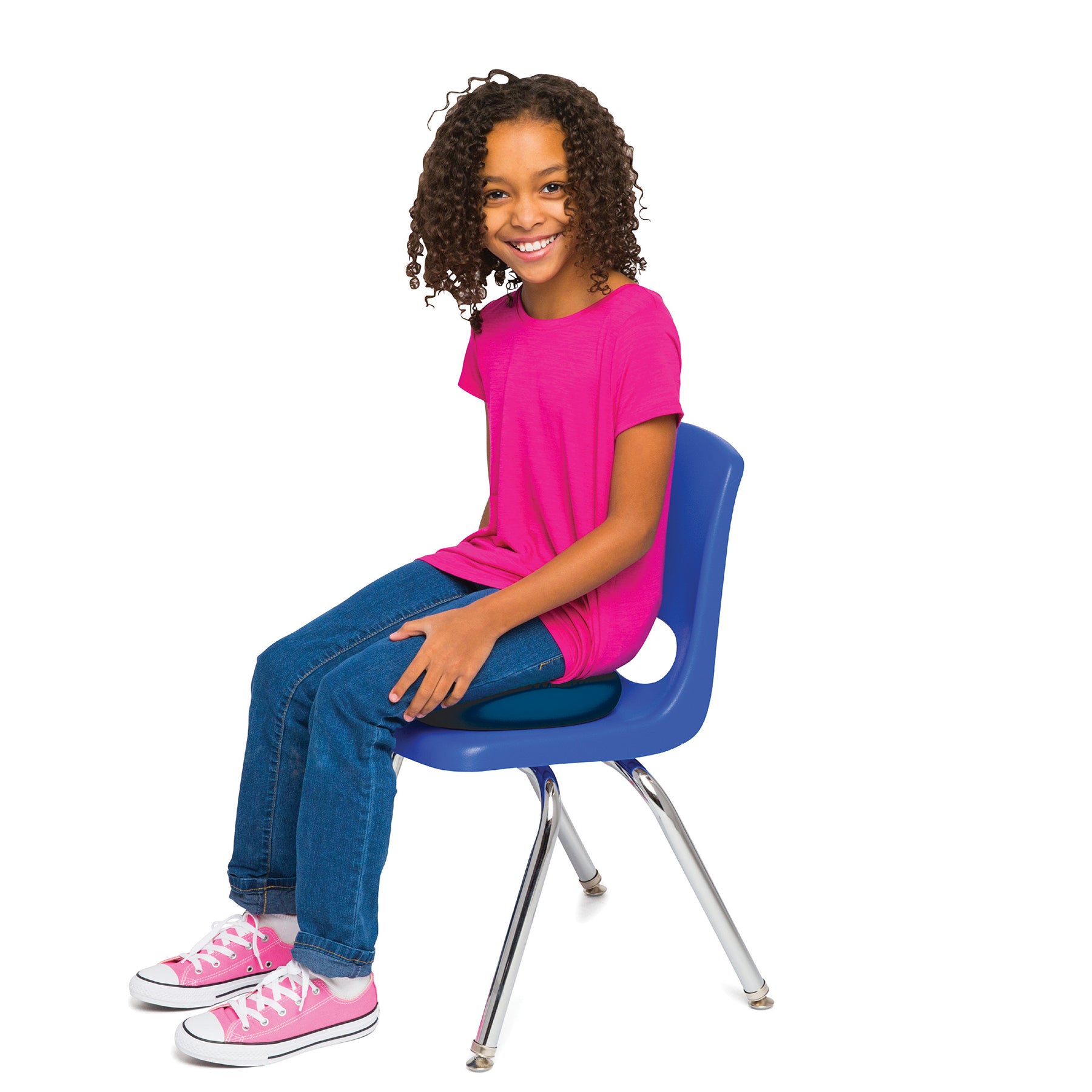 Bouncyband® Little Wiggle Seat Sensory Cushion for Kids - Blue - Improves Focus & Wiggly Movement - Perfect for Classroom, Homeschool & ADHD Sensory Needs
