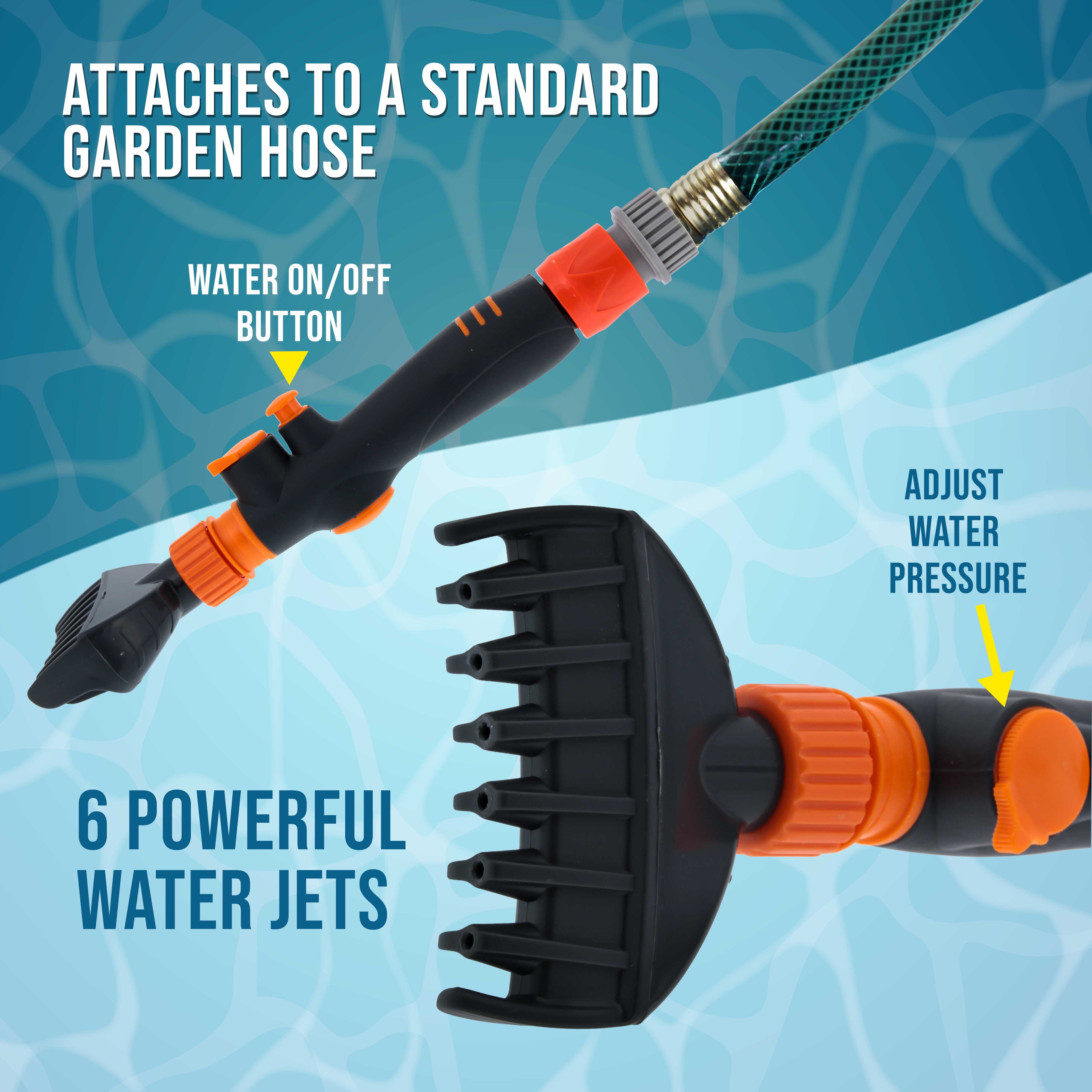 **Pool Filter Cartridge Cleaner Tool - 6 Powerful Water Jets for Quick & Deep Cleaning - Durable Spa & Pool Filter Wand - Removes Dirt & Debris - Perfect for In-Ground & Above Ground Pools**