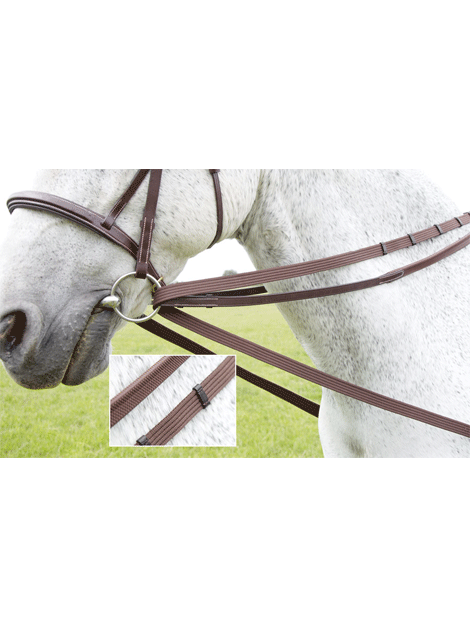Premium Cotton Webbing Draw Reins for Horses - Durable & Adjustable Training Reins for Riding, Dressage & Equestrian Sports