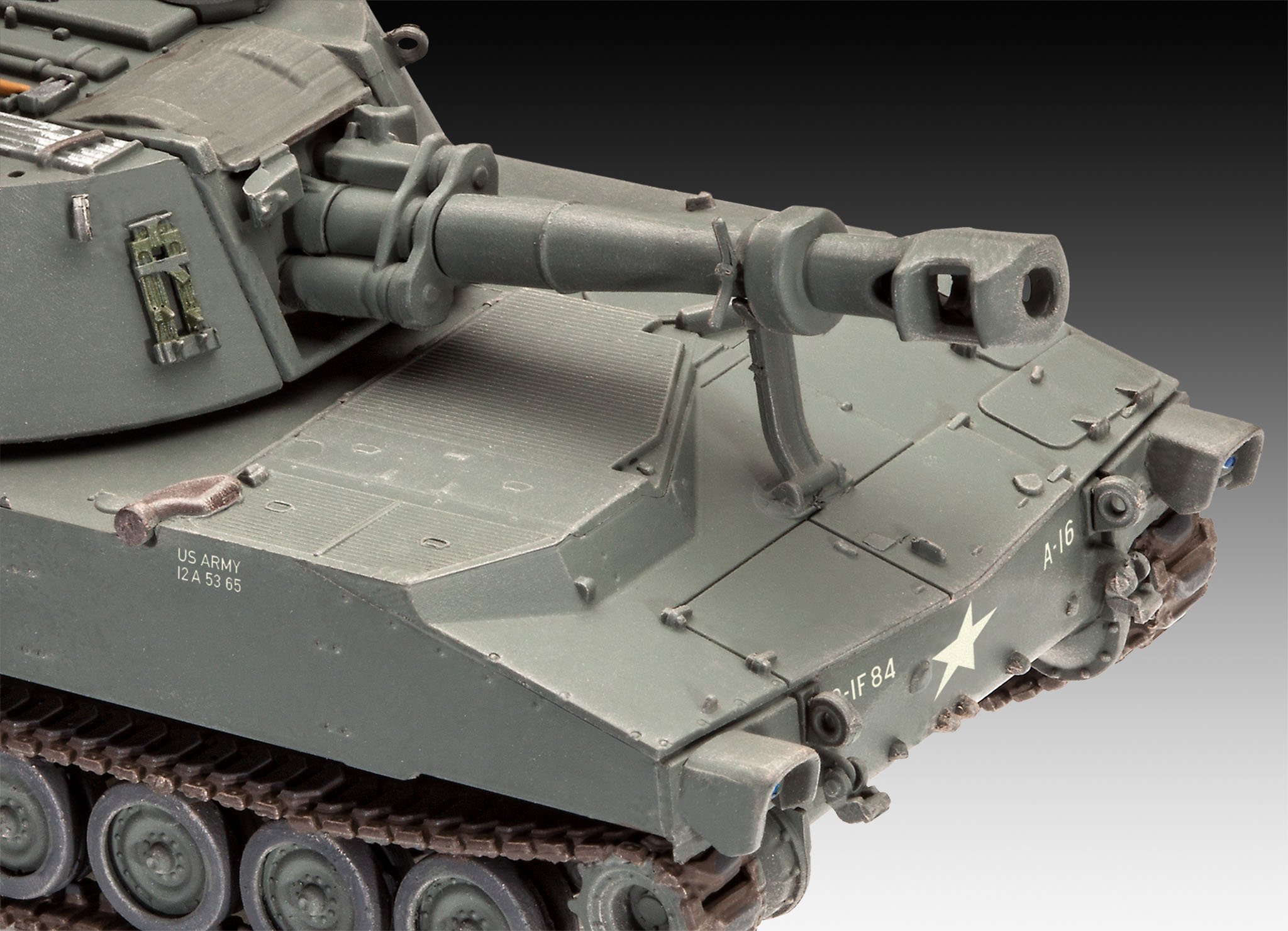 Revell 03265 M109 US Army 1:72 Scale Military Model Kit - Highly Detailed Plastic Tank Model for Collectors & Hobbyists - Perfect for Dioramas, Wargaming & Display