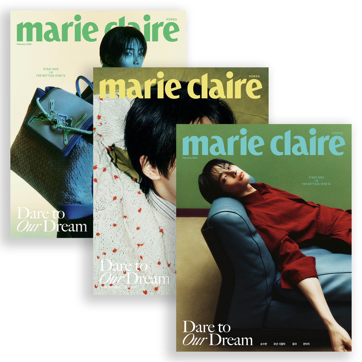 MARIE CLAIRE KOREA February 2025 Issue with I.N from STRAY KIDS - Kpop Fashion Magazine for Collectors & Fans
