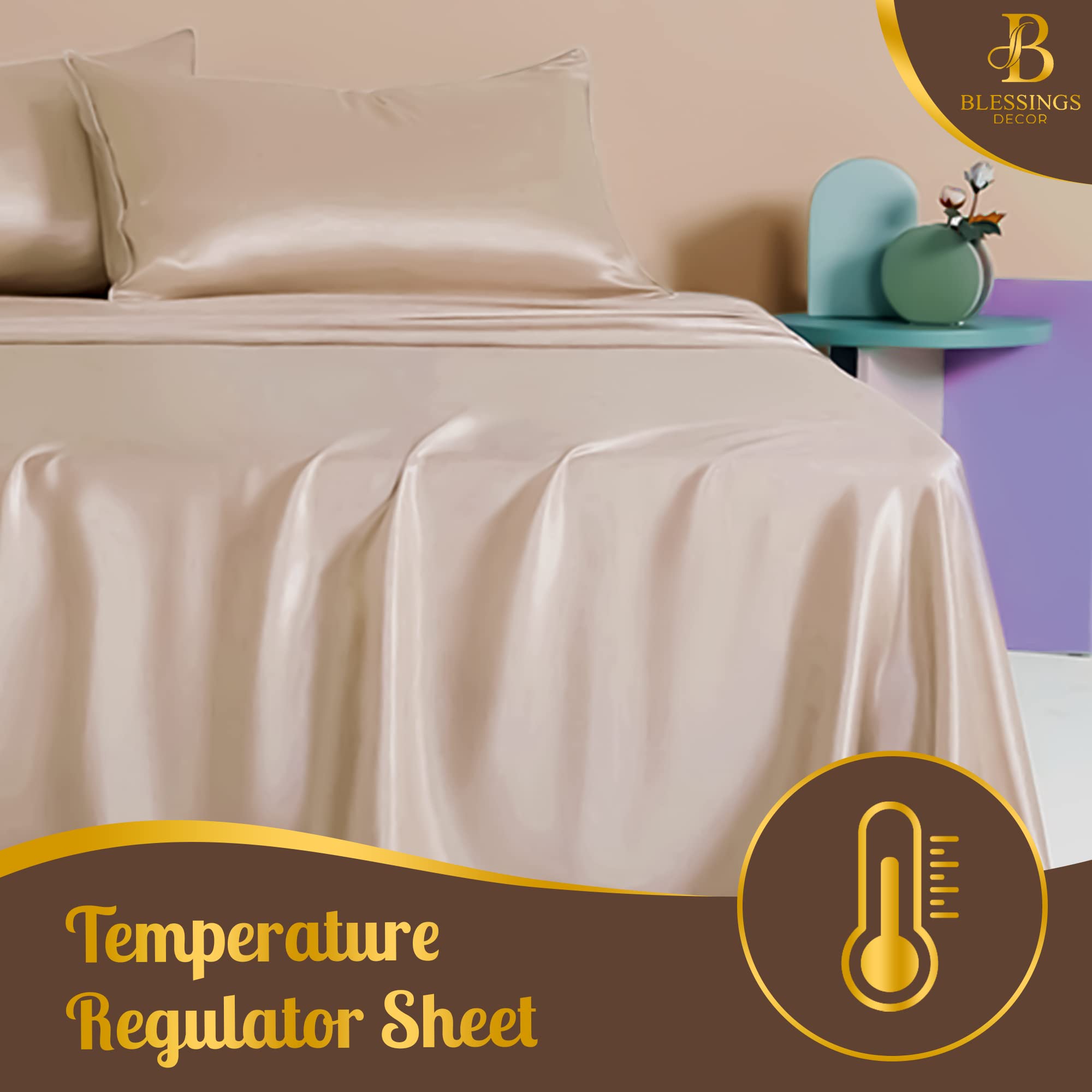 Premium 600 Thread Count 100% Cotton Sateen Weave Bedsheets - Hotel Quality Soft & Smooth Sheets with Deep Pocket & Pillowcase (Light Pink, Twin) - Perfect for Guest Rooms, Dorms & Luxury Bedding