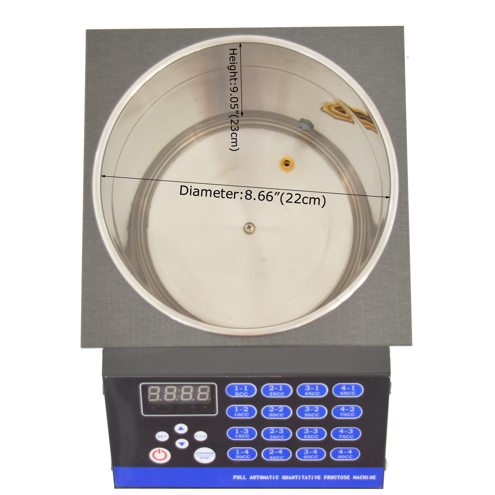 TECHTONGDA 16-Group Automatic Fructose Dispenser 10L Commercial Sugar Syrup Machine for Bubble Tea - 110V 350W - Perfect for Boba Shops, Coffee Houses & Dessert Businesses