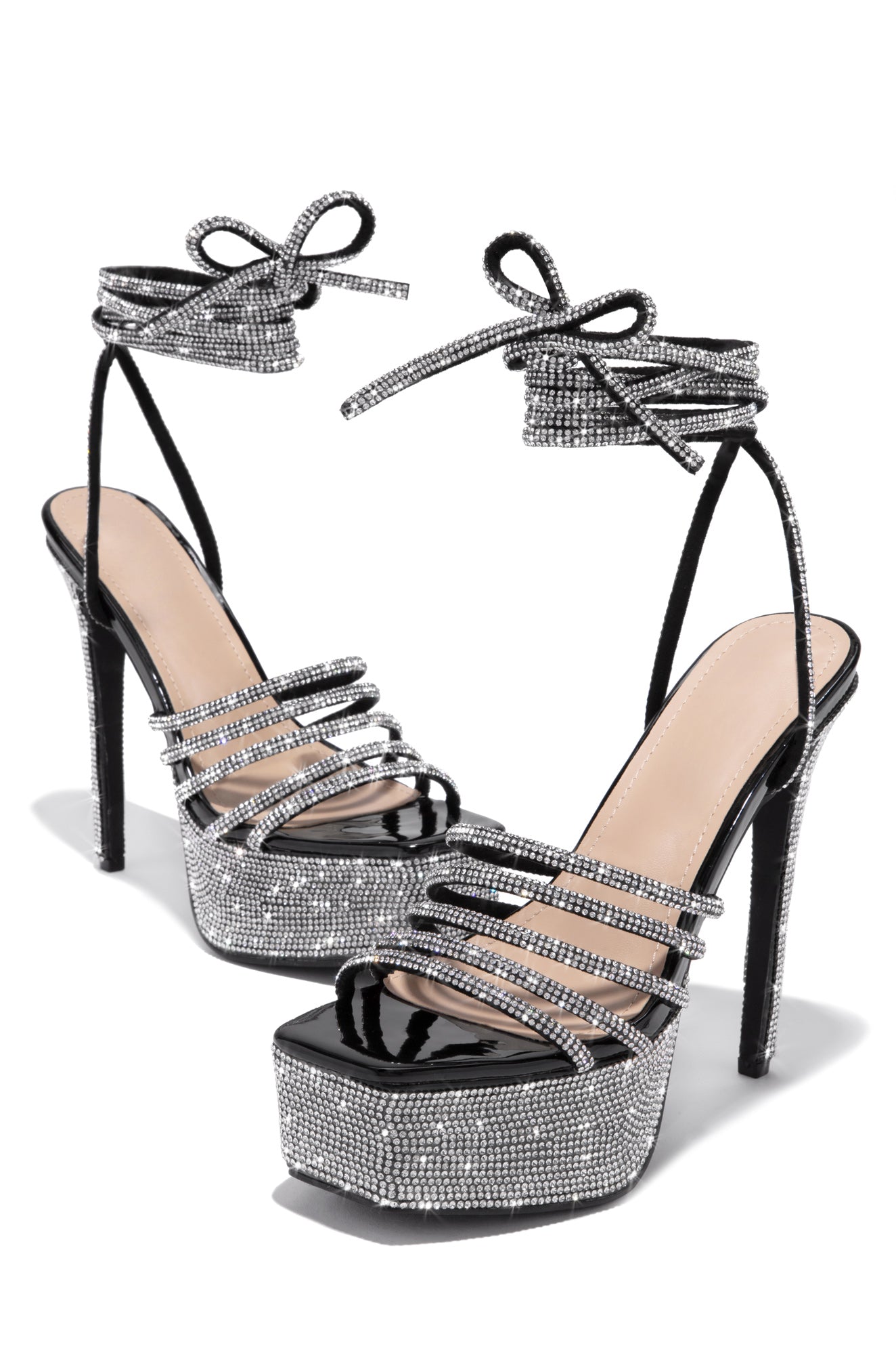 Cienna Black High Heels for Women - Elegant Stiletto Pumps for Party, Wedding & Evening Wear
