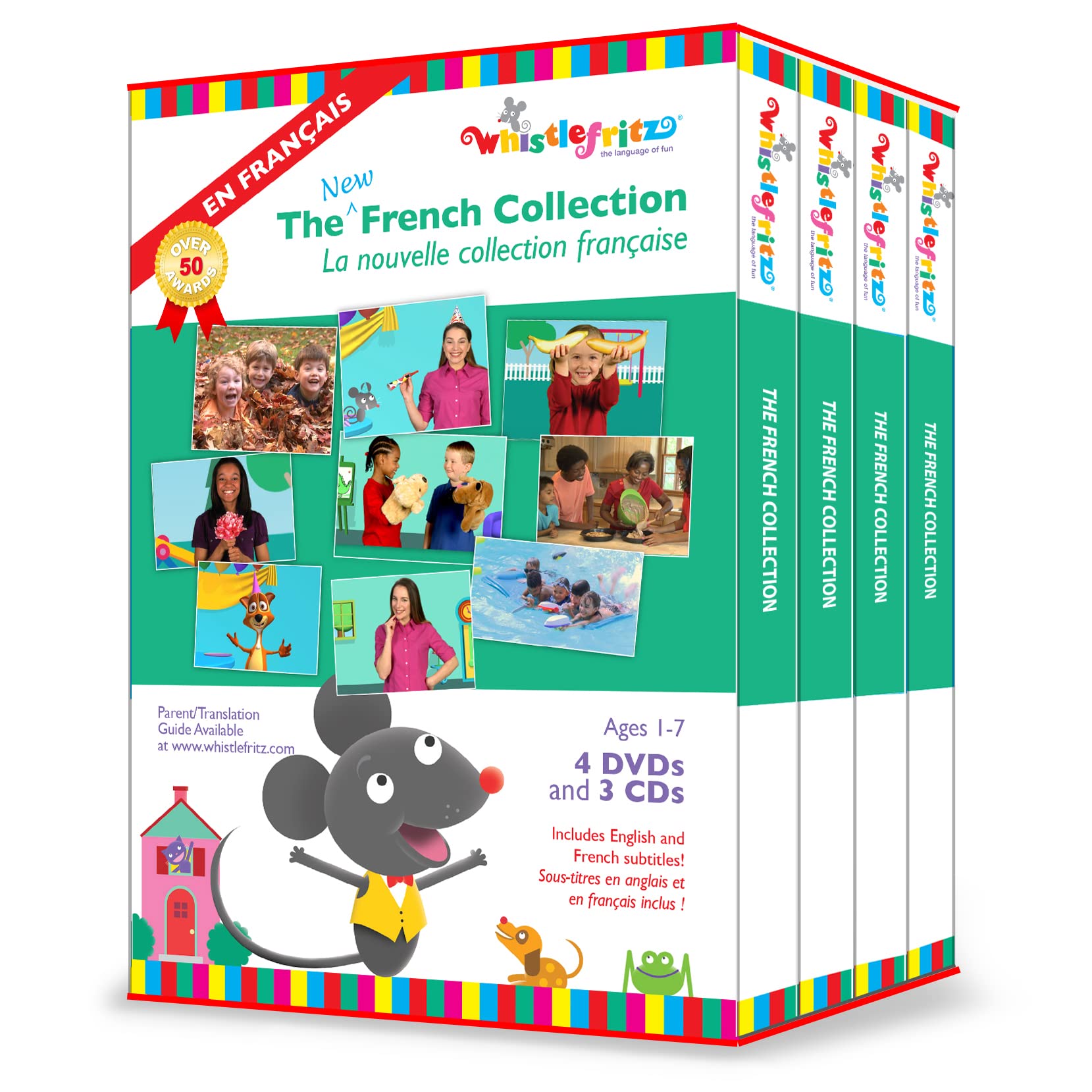 French Movie & Music Gift Set - 4 DVDs & 3 CDs Collection | Perfect for Film Lovers, Francophiles & Romantic Evenings