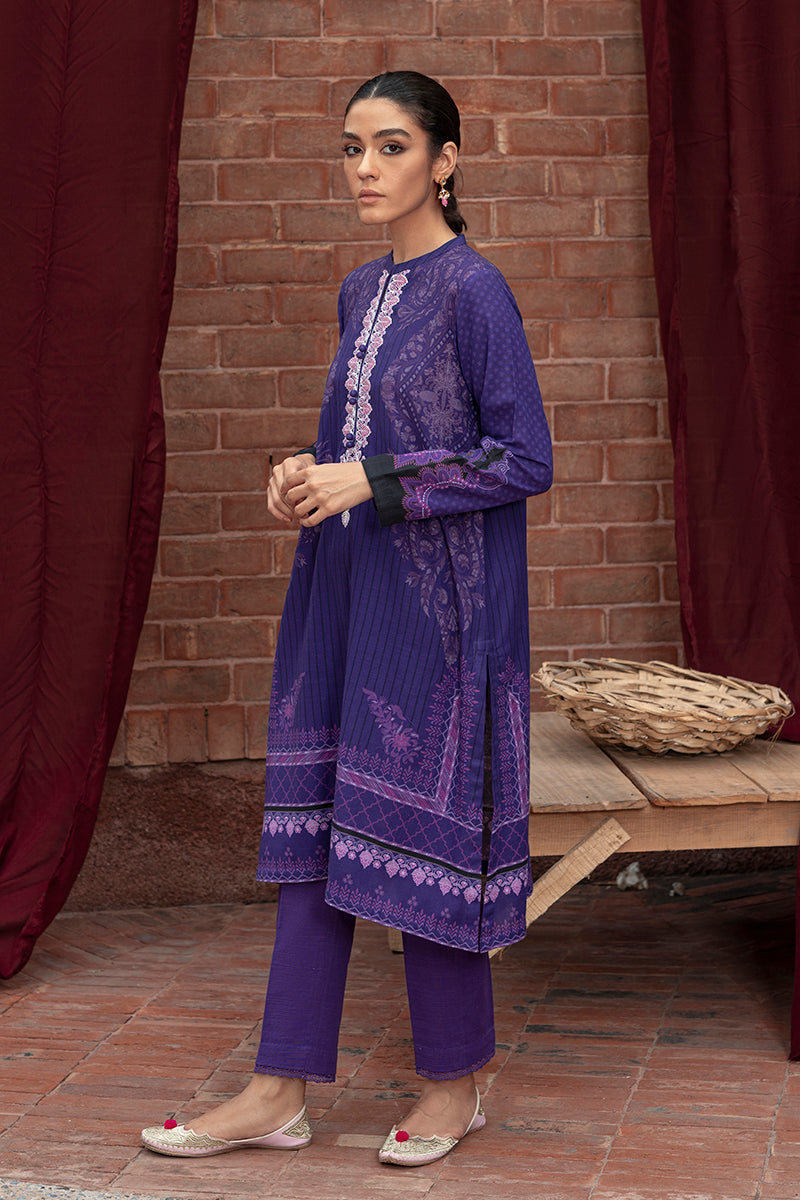 INDIGO GLAM 2PC KHADDAR SUIT | Premium Cotton Pakistani Traditional Outfit | Perfect for Weddings, Festivals & Special Occasions