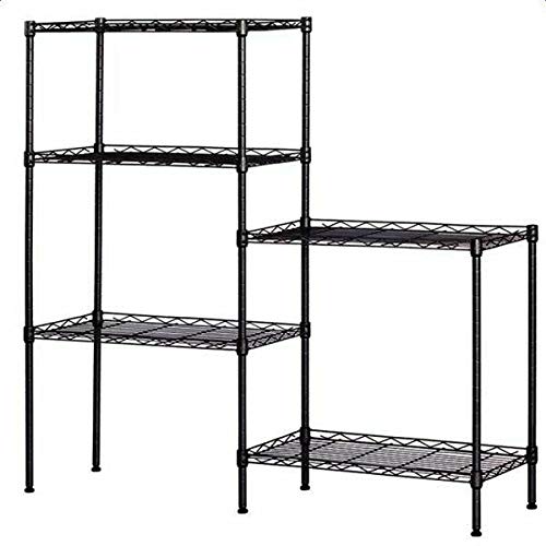 Tier Wire Shelving Rack - Heavy Duty Metal Storage Shelves for Bedroom, Office & Bathroom Organization | Space Saving Wall Mounted Shelf for Books, Decor & Closet Storage | Perfect for Home, Garage & Commercial Use