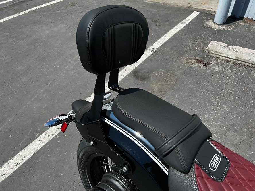 BMW Motorrad R18 Day Rider Passenger Backrest Black - Comfortable Rear Seat Support for Long Rides & Cruising