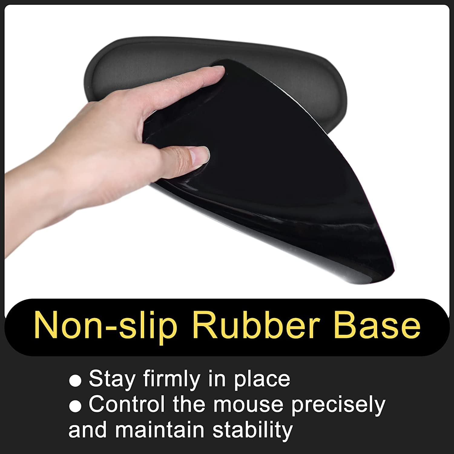 2Pcs Custom Photo Gaming Mouse Pad with Wrist Support - Non-Slip Rubber Base Ergonomic Mouse Mat for Office, Computer, Anime Fans - Perfect for Gaming, Work & Home Use