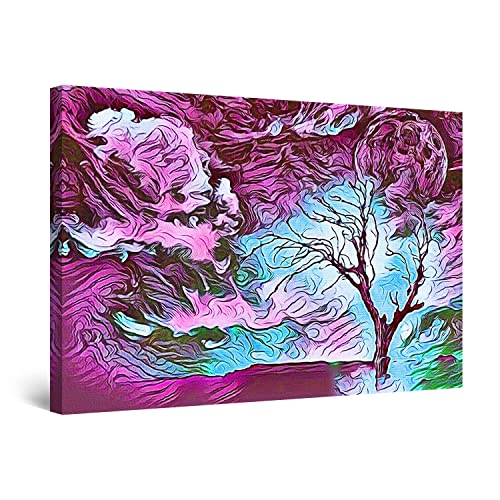 Purple Tree Moon