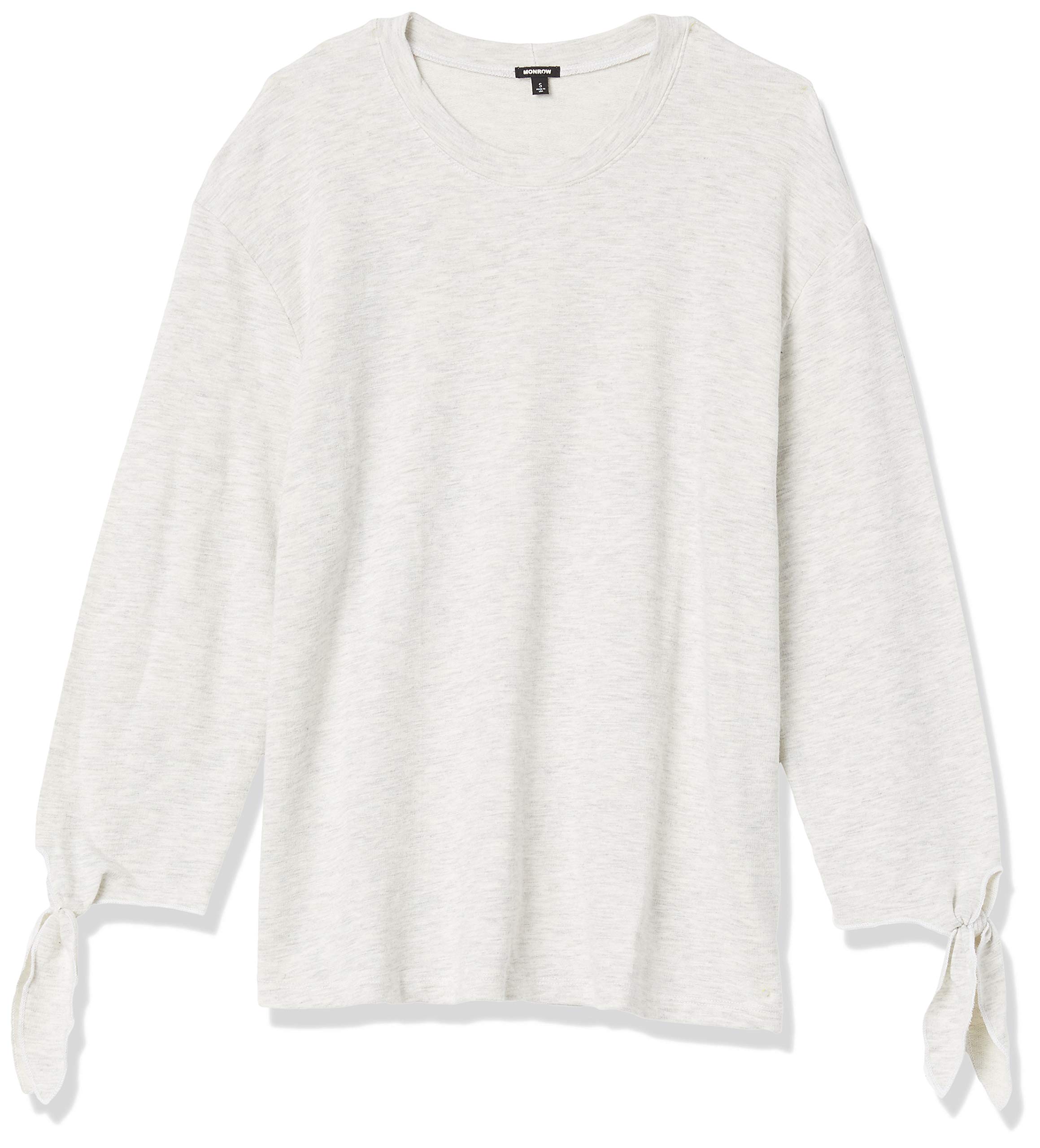 Monrow Women's Casual Fleece Pullover Sweatshirt - Soft & Cozy Fall Winter Long Sleeve Hoodie for Lounge, Travel & Outdoor Activities