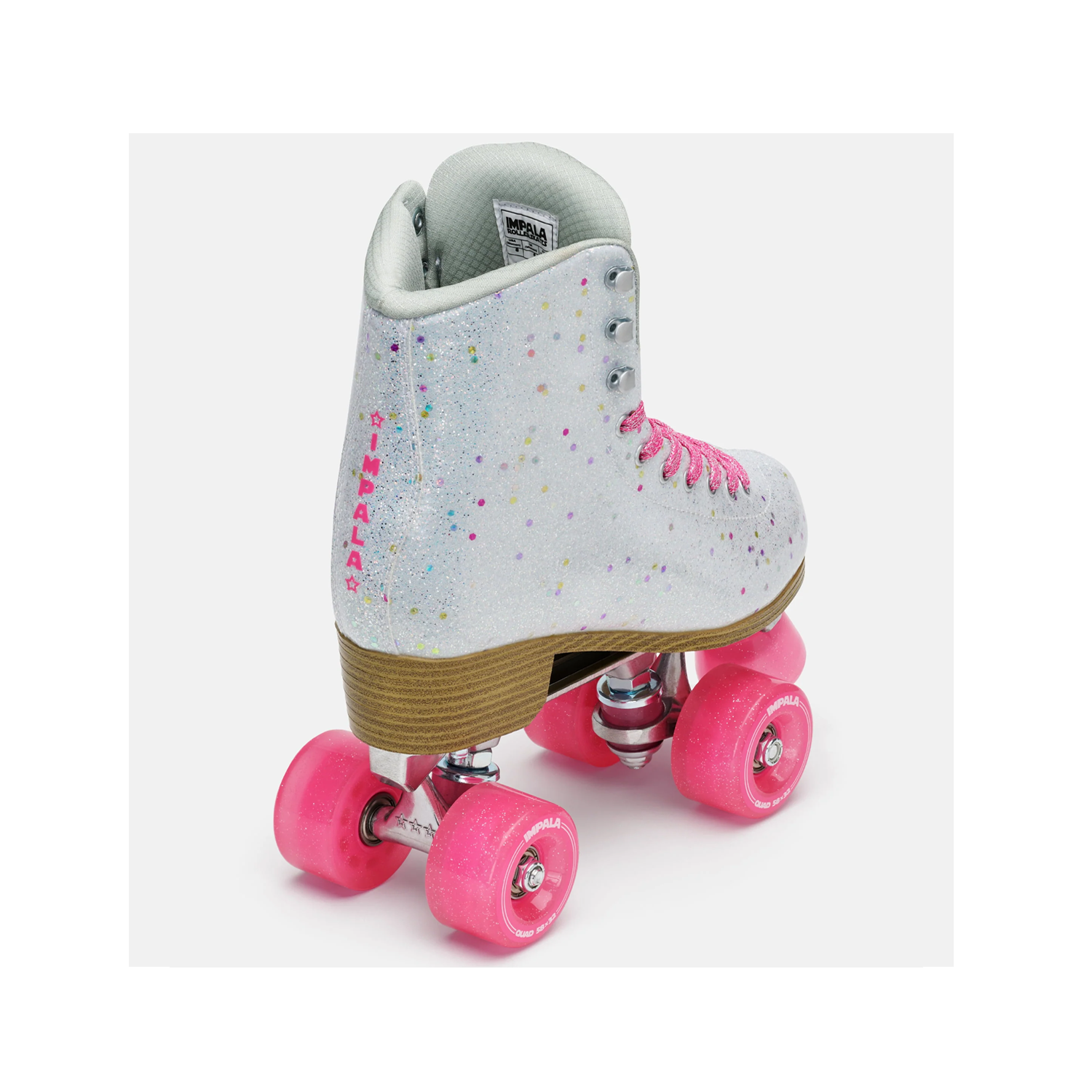 IMPALA Roller Skates for Women - Confetti Print Outdoor & Indoor Skates for Beginners, Rink, Park, and Fitness Use