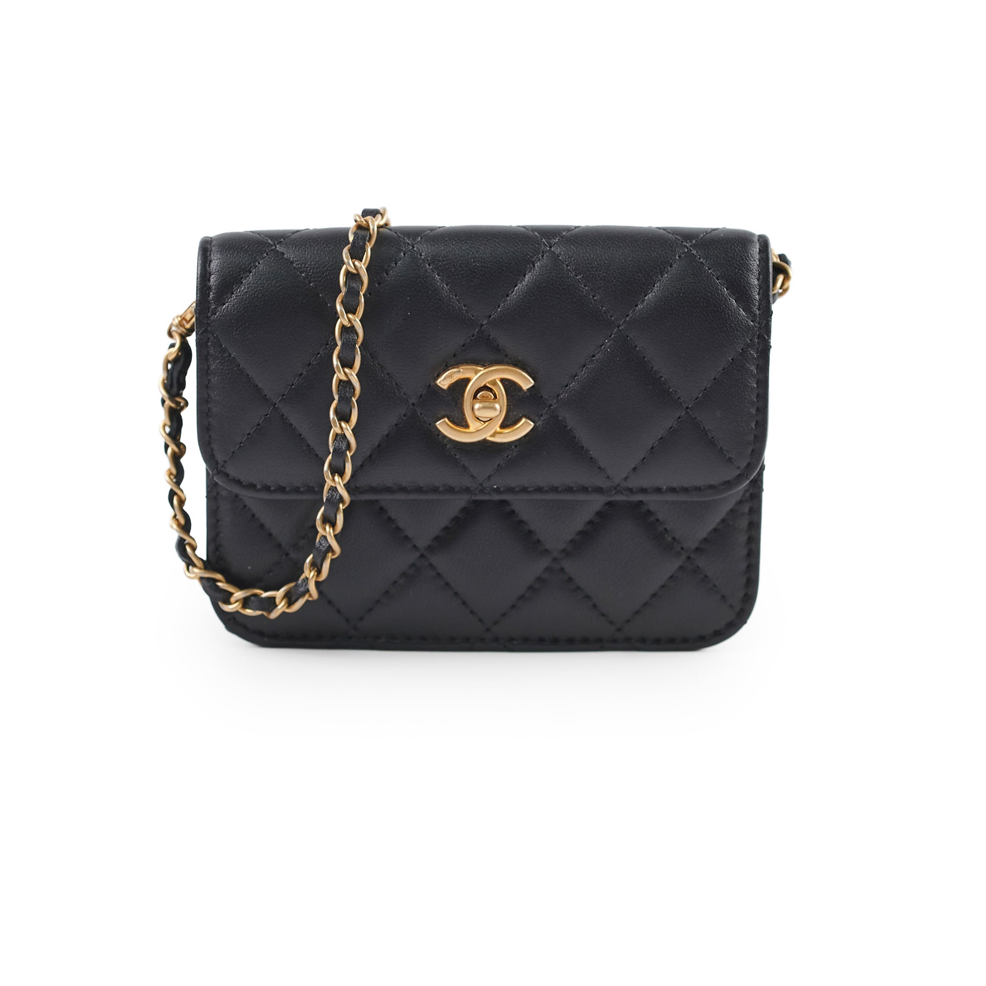 Chanel Micro Crush Shoulder Bag Black | Luxury Designer Crossbody Purse for Women | Perfect for Date Night, Parties & Everyday Use