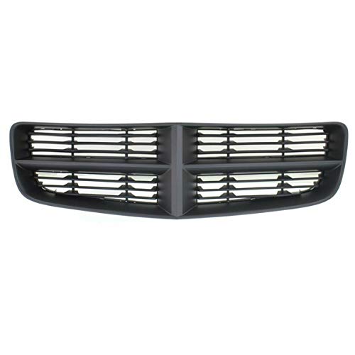 2006-2010 Dodge Charger Front Grille Assembly (Excluding SRT8 Models) - Paintable with Black Insert | Replacement Grille for Car Customization & Restoration Projects