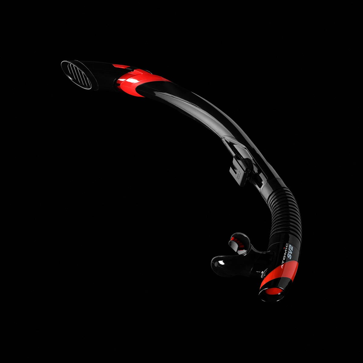 Atomic Aquatics SV2 Flex Snorkel - Comfortable & Durable Snorkeling Gear for Scuba Diving, Swimming & Underwater Exploration