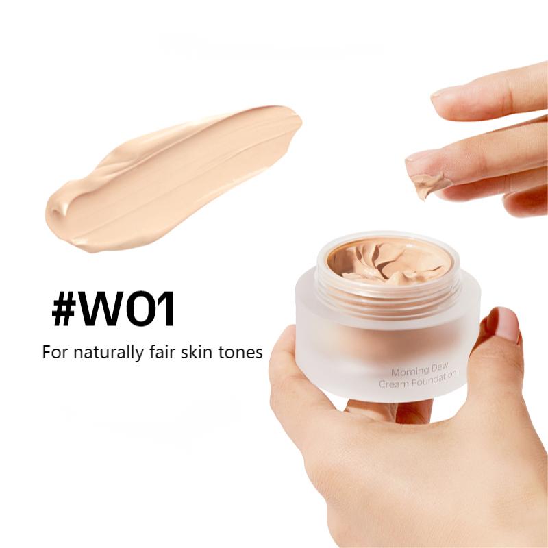 DEWY LAB Morning Dew Cream Foundation - Hydrating & Lightweight Makeup for Flawless Coverage | Perfect for Daily Wear & Special Occasions
