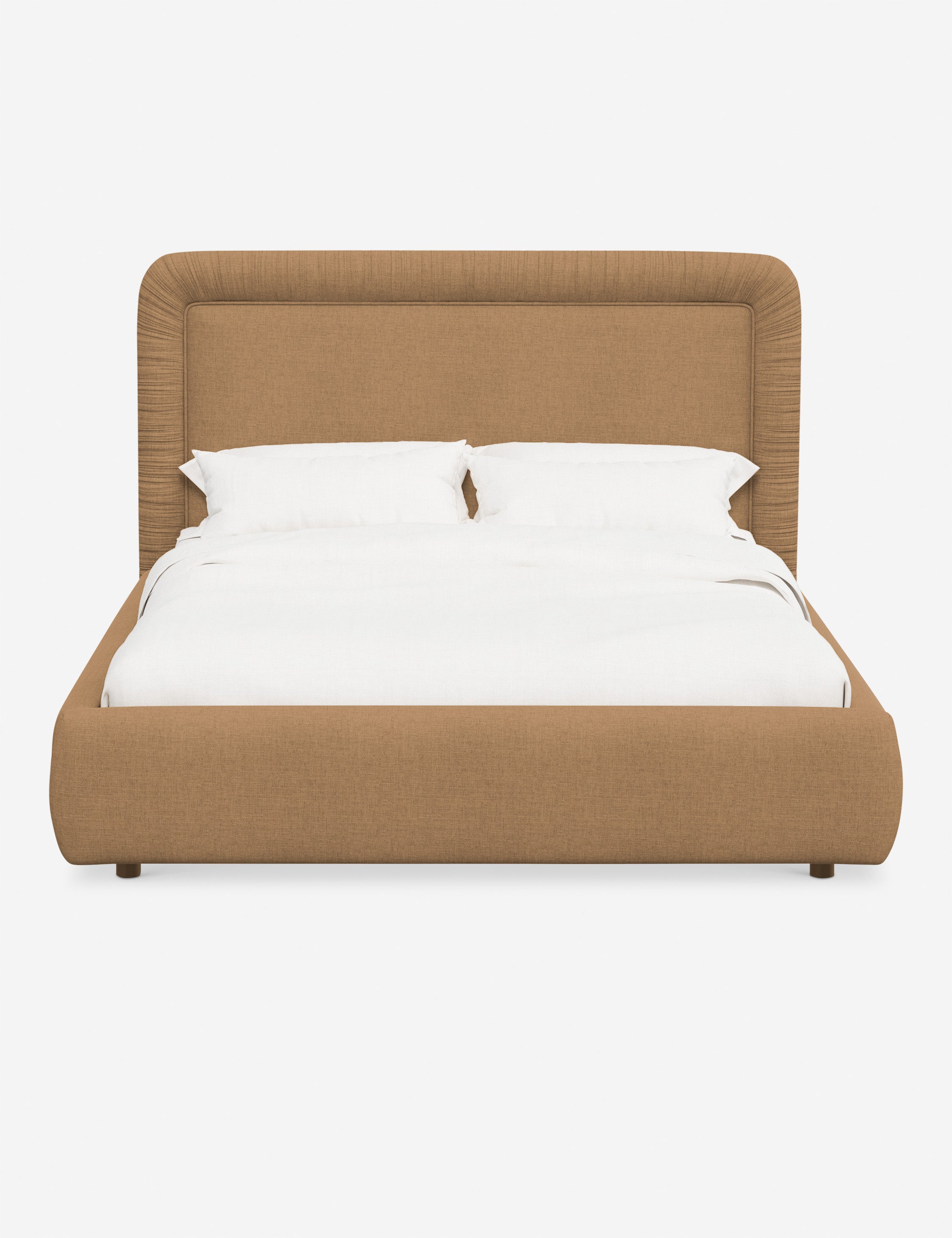Courtet Platform Bed Frame - Modern Minimalist Wooden Bed with Sturdy Support - Perfect for Bedroom, Guest Room & Small Spaces