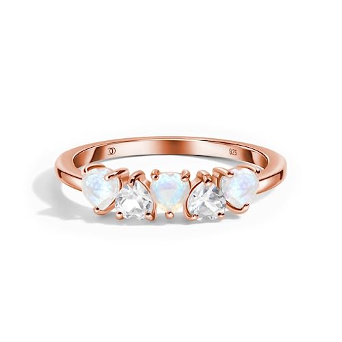 Rose Gold Moonstone Ring - Crush On You