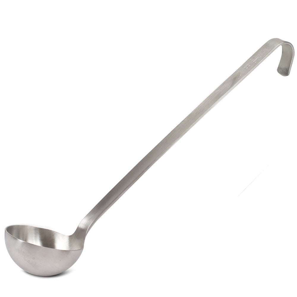 Premium Stainless Steel One Piece Ladle - Durable Soup Spoon for Cooking, Serving & Kitchen Use - Ideal for Soups, Stews, Sauces & More