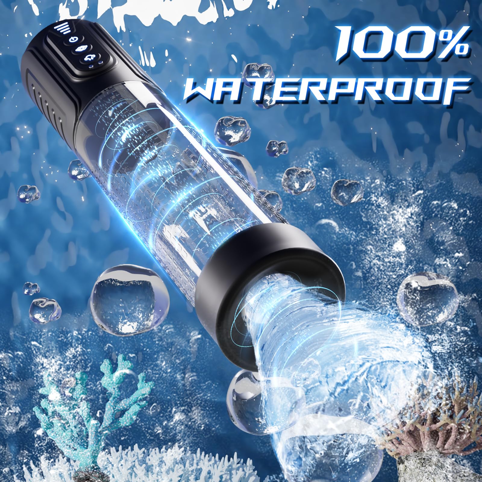 Premium Realistic Male Masturbator - Waterproof Sucking & Pumping Adult Sex Toy for Men | High-Quality Pocket Pussy Stroker, Penis Trainer & Glans Stimulator | Perfect for Solo Play, Couples Fun & Discreet Storage