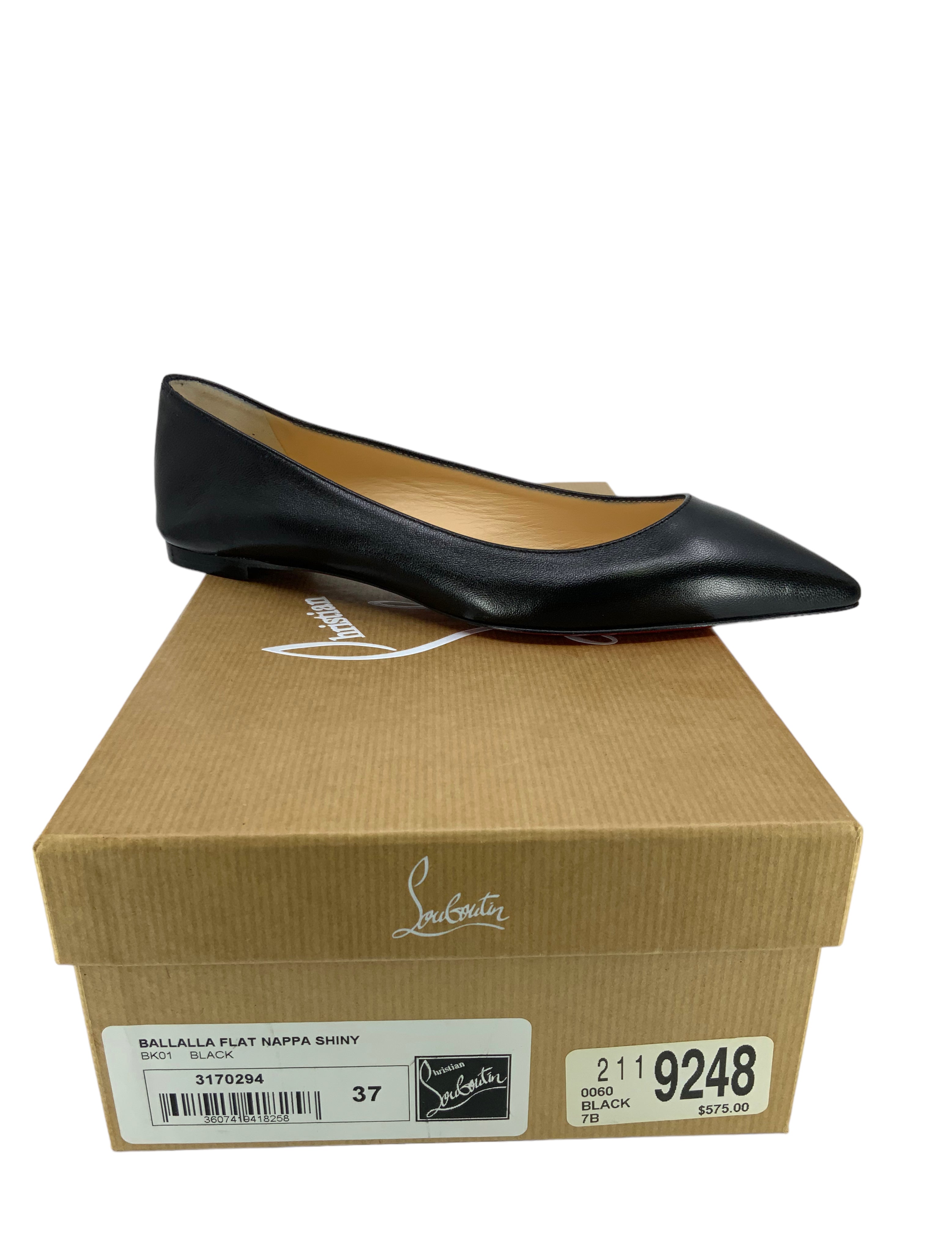 Christian Louboutin Ballalla Leather Ballet Flats Women's Size 7 - New Luxury Designer Shoes for Women | Perfect for Parties, Weddings & Formal Events
