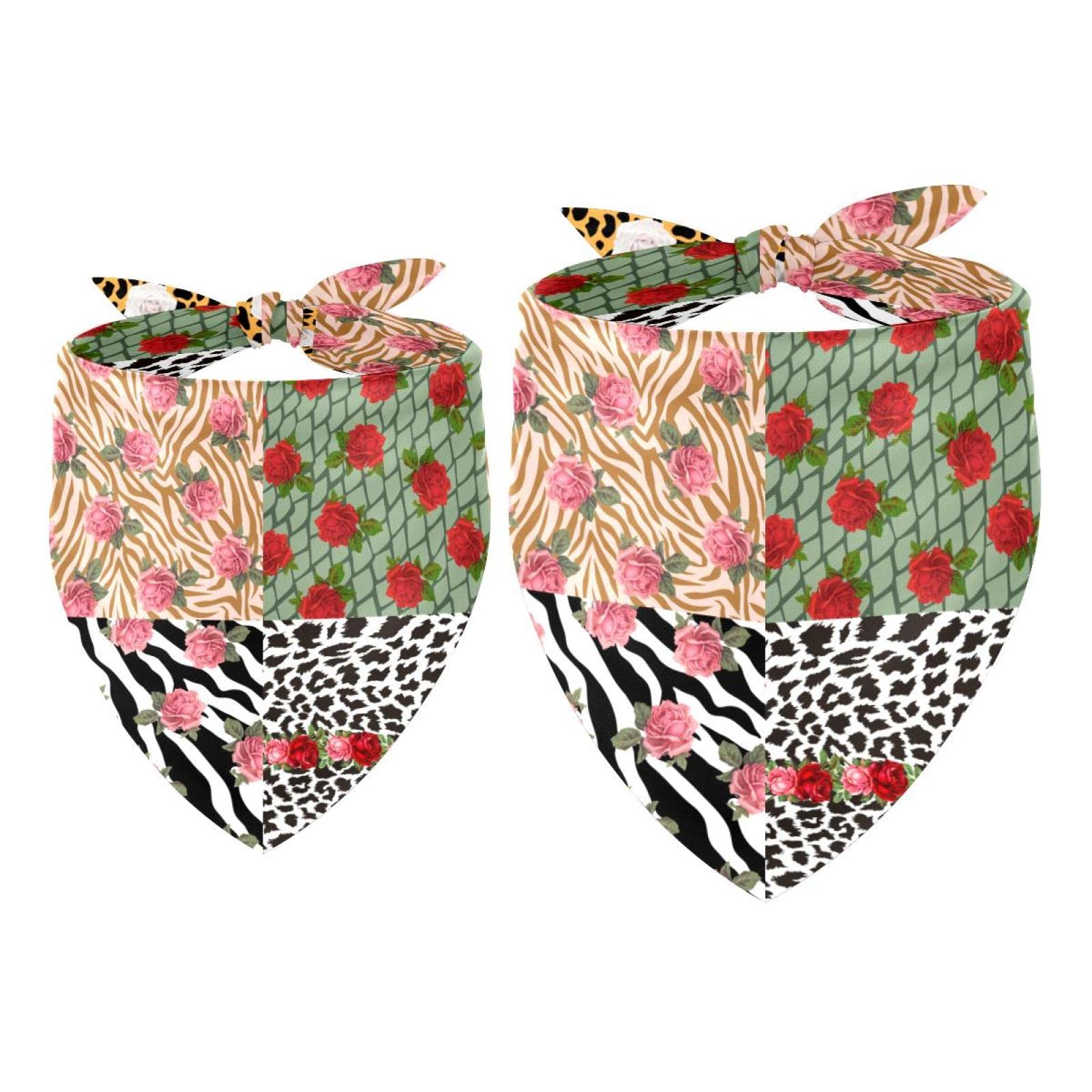 Stylish Dog Bandana - Adjustable Triangle Bib for Small Medium Large Dogs - Perfect for Pet Fashion, Holidays & Outdoor Adventures
