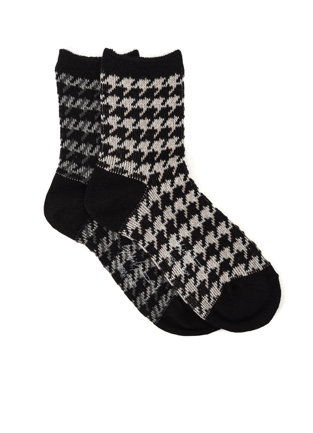 1/36 D Houndstooth Pattern Socks for Men & Women - Comfortable & Stylish Crew Socks for Casual Wear, Office, and Daily Outfits