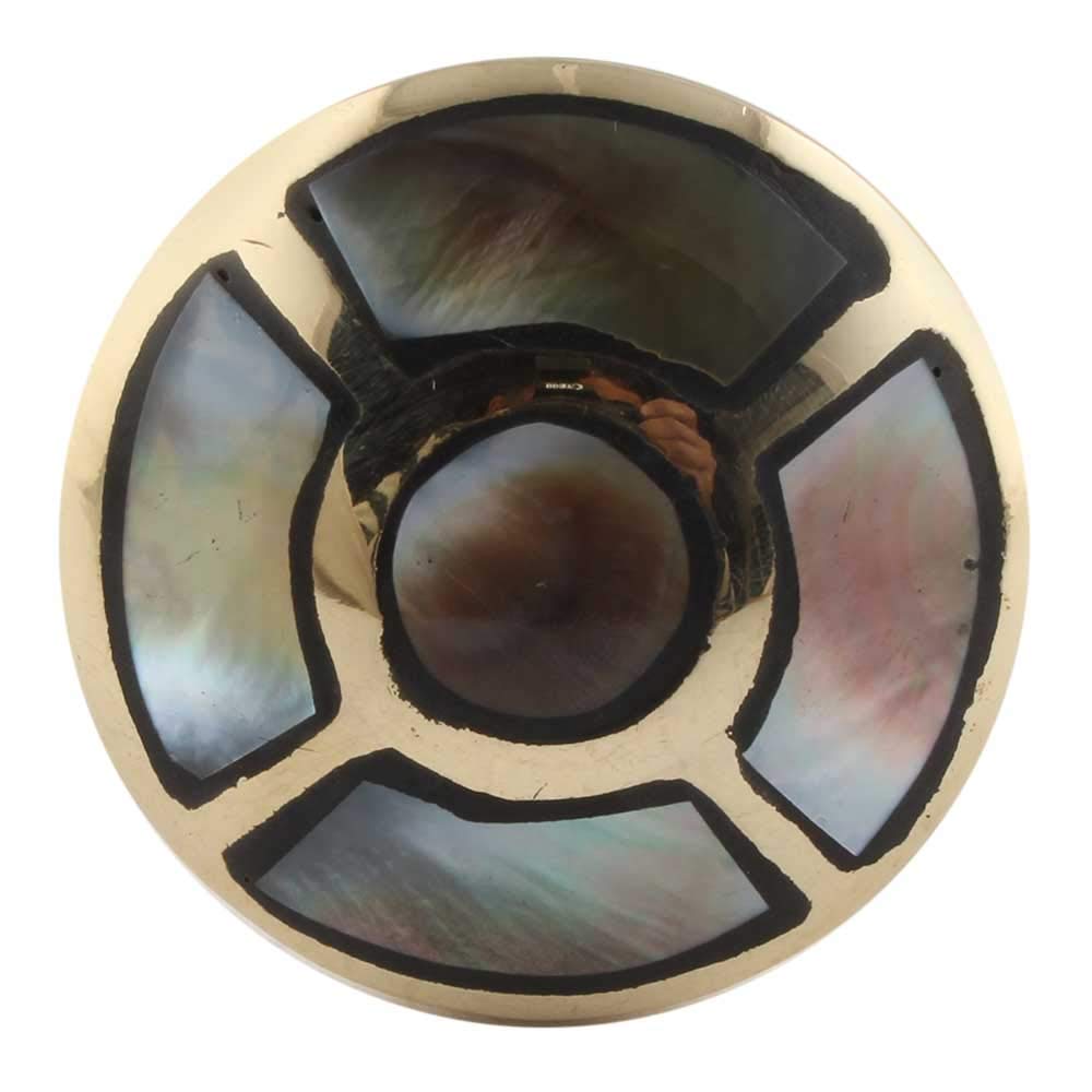 Premium Brass Gold Drawer Knobs - Mother of Pearl for Kitchen Cabinets & Dressers