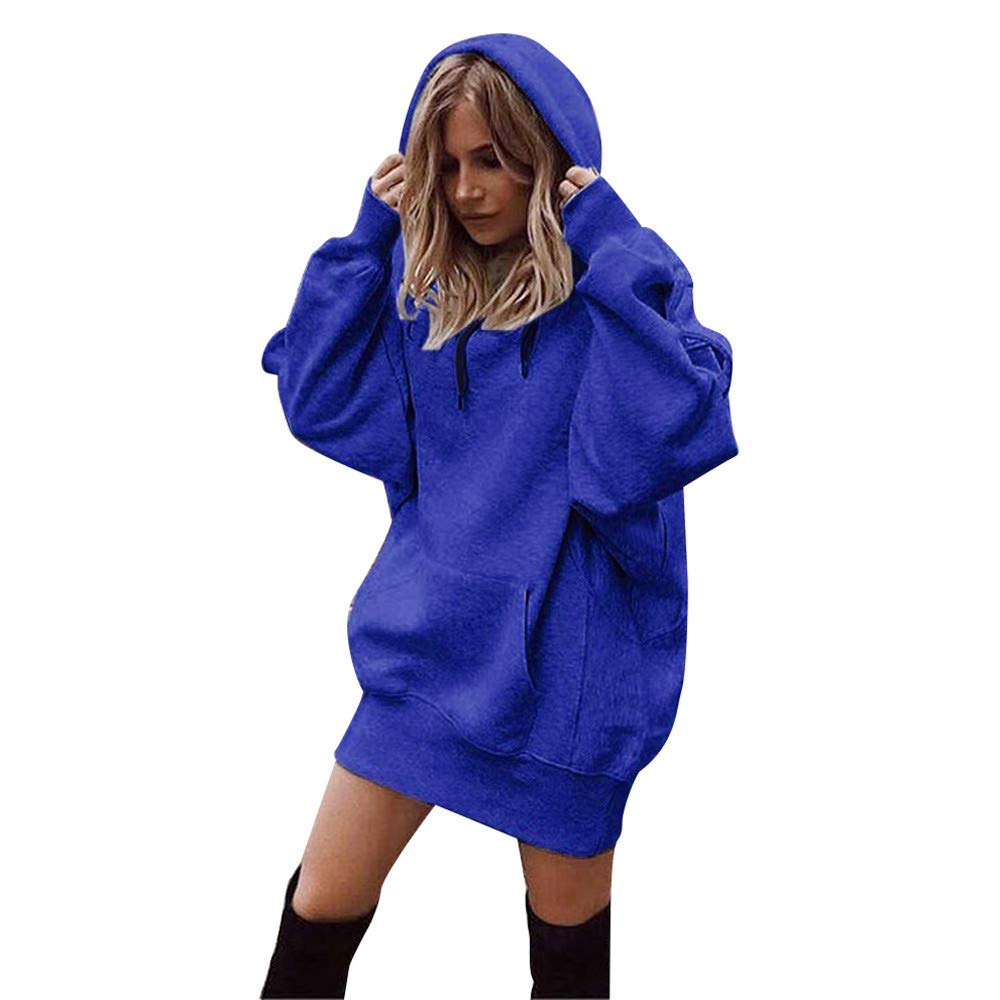 Bokeley Fashion Oversized Women's Long Sleeve Sweatshirt Hoodie with Pockets - Perfect for Casual Outings, Lounging, and Cool Weather Comfort