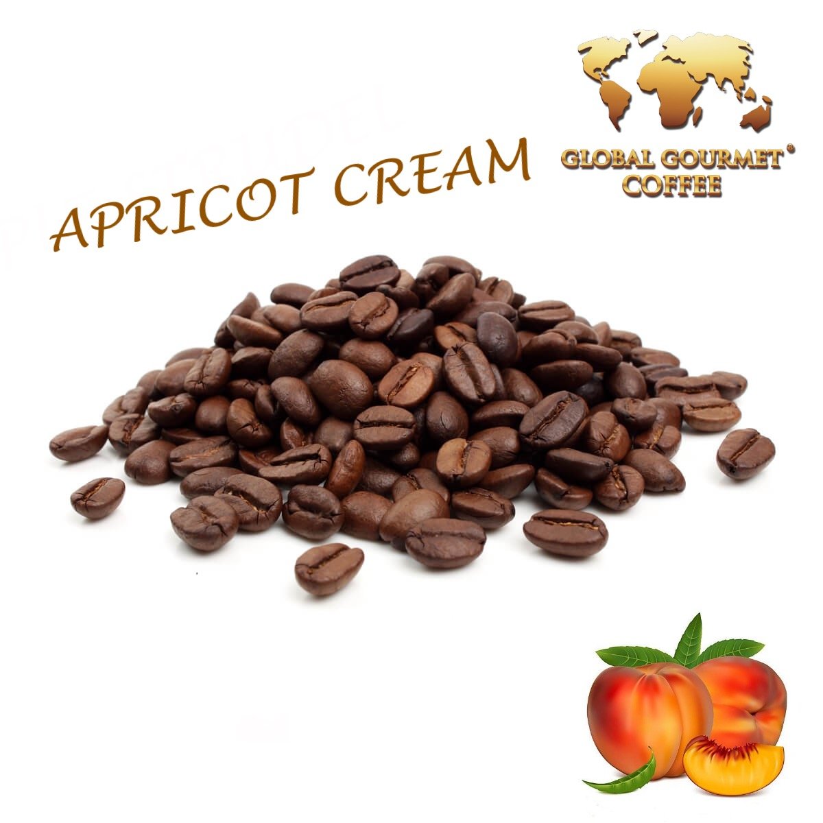 Premium Apricot Cream Flavored Ground Coffee - 1lb Bag | Perfect for Morning Brews, Office Breaks & Cozy Evenings