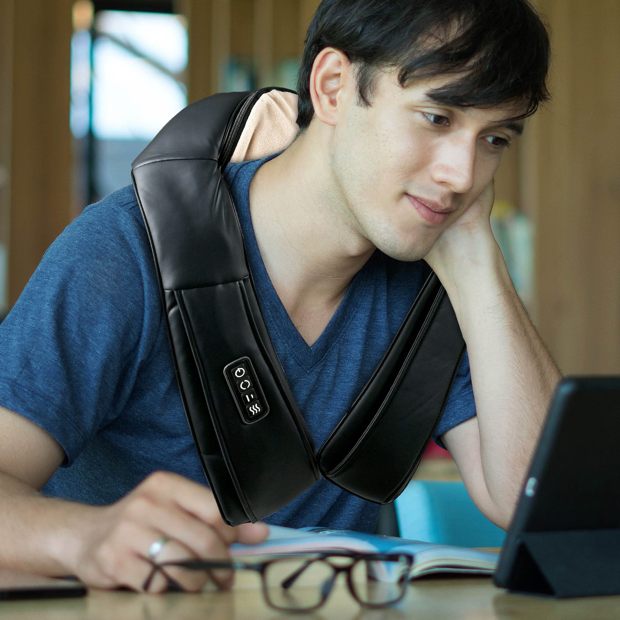 Carepeutic Swedish Total Neck and Shoulder Stress Relieving Massager - Deep Tissue Therapy for Pain Relief & Muscle Relaxation - Perfect for Home, Office & Travel Use